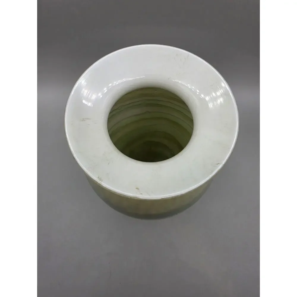Vintage Nourot Early Art Glass Vase Cased Glass Signed Dated 1979 Green